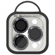 Защитное стекло Metal Shine на камеру (в упак.) для Apple iPhone 15 Pro (6.1") / 15 Pro Max (6.7"), Черный / Midnight