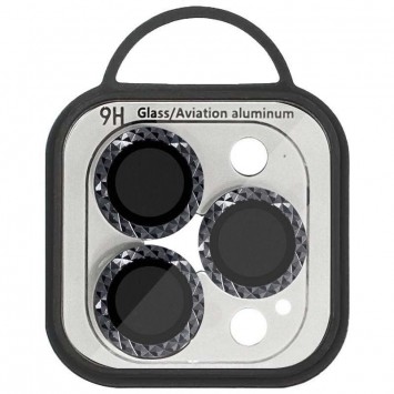 Защитное стекло Metal Shine на камеру для iPhone 15 Pro / 15 Pro Max, Черный / Midnight - iPhone 15 Pro Max - изображение 1