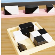Настольная интерактивная игра Ummi ME-149 Hidden Black and White Blocks