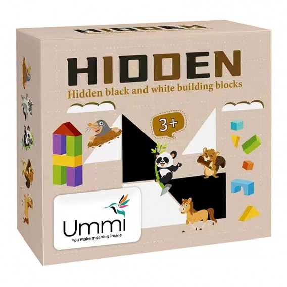 Настільна інтерактивна гра Ummi ME-149 Hidden Black and White Blocks