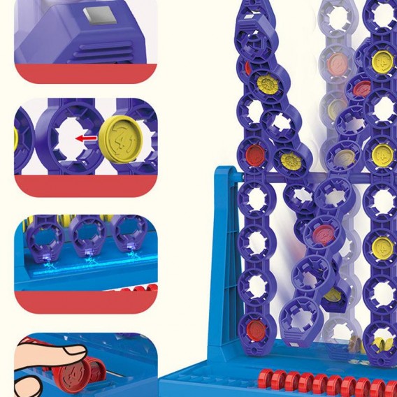 Настільна інтерактивна гра Ummi 22048 Line Up Spin 4