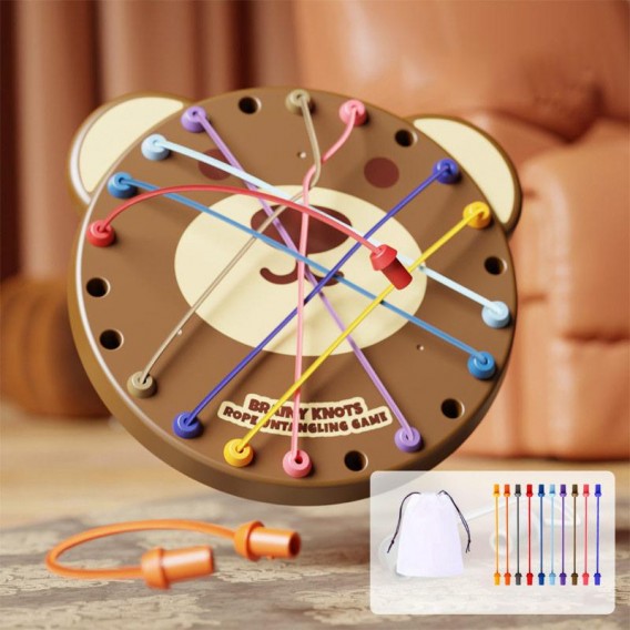 Настільна інтерактивна ігра Ummi ME-241 Cute Bear Rope Unravelling Game