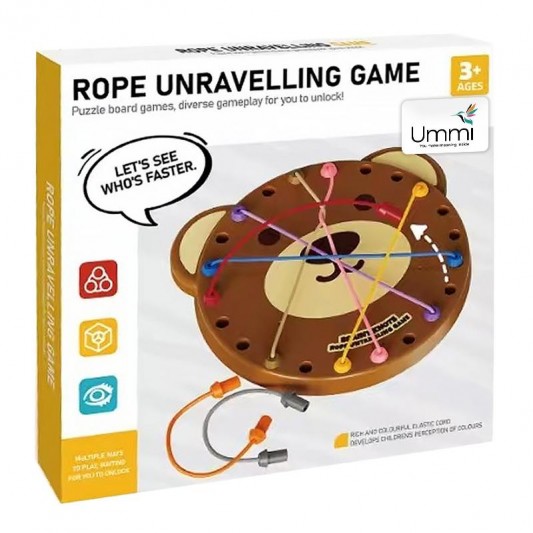 Настольная интерактивная игра Ummi ME-241 Cute Bear Rope Unravelling Game - изображение 3