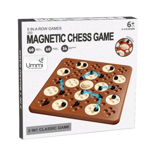Настільна інтерактивна гра Ummi ME-194 Magnetic Chess Game 5 in a Row - зображення 1 