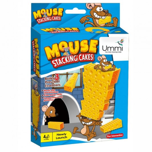 Настільна інтерактивна ігра Ummi 707-B19 Mouse Stacking Cakes Game - зображення 4 