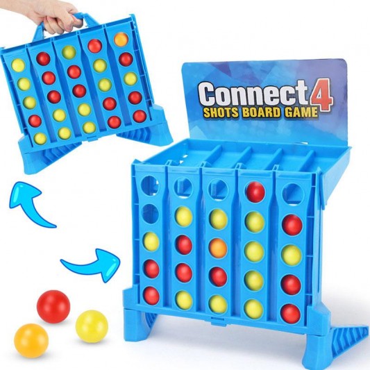 Настільна інтерактивна гра Ummi 22013 Connect 4 Shots Board Game - зображення 1 