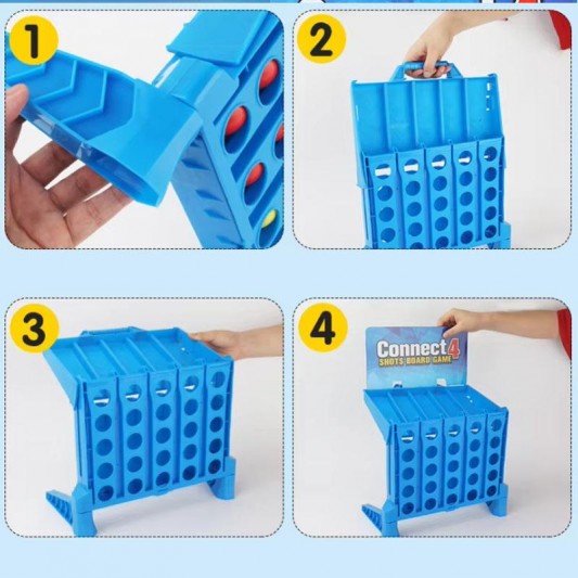 Настільна інтерактивна гра Ummi 22013 Connect 4 Shots Board Game - зображення 3 