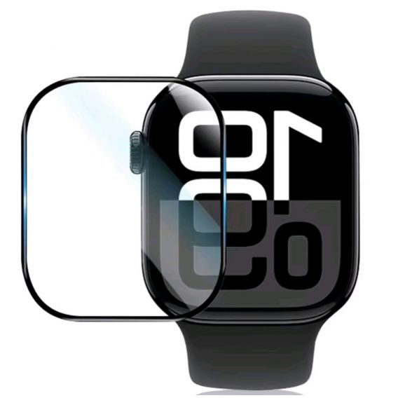 Захисна плівка для годинника Apple Watch Series 10 (42мм.) / Чорна рамка