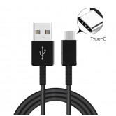 Type C USB кабель для смартфонів Чорний Type C USB кабель для смартфонів Чорний