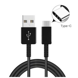 Type C USB кабель для смартфонів Чорний Type C USB кабель для смартфонів Чорний