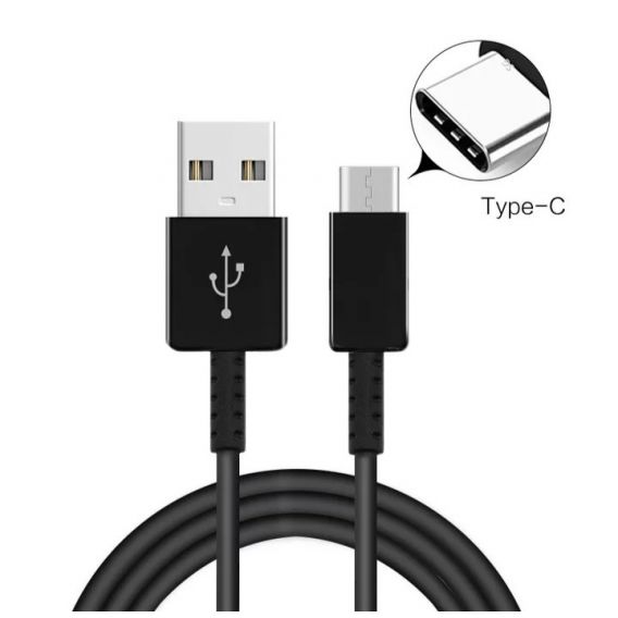 USB кабель Type C для смартфонів, чорний