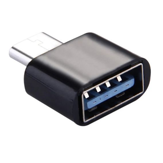 Перехідник USB Type C 3.1 для карти пам'яті, сумісний з OTG, чорного кольору