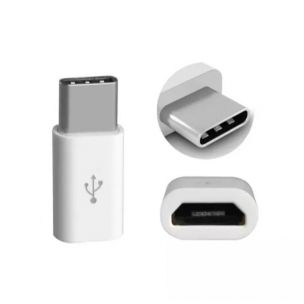 Переходник с TYPE-C на Micro для смартфонов и других устройств Белый Переходник с TYPE-C на Micro для смартфонов и других устройств Белый