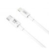Кабель Hoco. Type-C  -  Lightning для смартфонів 1 метр Білий