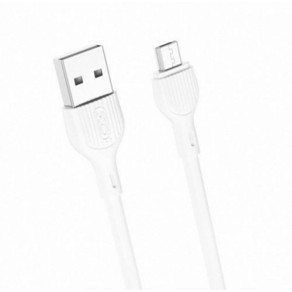 Кабель Micro USB  XO-NB200 для смартфонів Xiaomi Redmi 6 / Xiaomi Redmi 6A 1 метр Білий