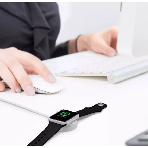 Безпровідний зарядний пристрій для годинників Apple watch 1 метр Білий