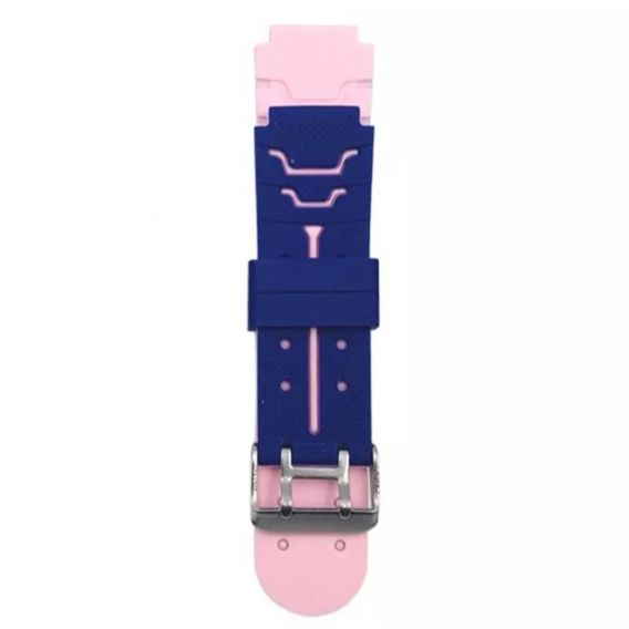 Ремінець силіконовий для дитячих годинників Q60 Q80 Q90 Q100 Q750 T7 S4 Y19 Y21 / 16 mm / Фіолетово-розовий