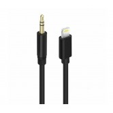 Перехідник кабель з Lightning на AUX аудіо 3.5 mm. / 1 метр / Чорний Перехідник кабель з Lightning на AUX аудіо 3.5 mm. / 1 метр / Чорний