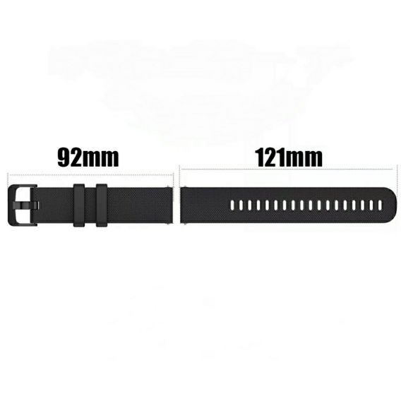 Ремінець силіконовий на розумний годинник Hero Band 3  B57 / 16 мм. / Чорний