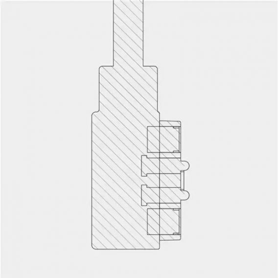 Магнітний фірмовий USB кабель для зарядки смарт-годинників Hoco Y7 / Hoco Y8 / 60 см. / Чорний
