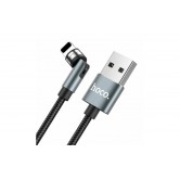 Магнитный кабель Hoco U94 USB Type-A - Lightning, поворотный, 1.2 m, чёрный Магнитный кабель Hoco U94 USB Type-A - Lightning, поворотный, 1.2 m, чёрный