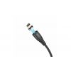 Магнітний силіконовий кабель Hoco X63 / Lightning (Iphone) - USB / 100 см. / Чорний