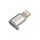 Переходник REMAX RA-USB2 с Lightning на Micro для смартфонов и других устройств / Серый
