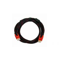 Кабель HDMI - HDMI / V1.4 / 3 метра / Нейлоновий / Чорний
