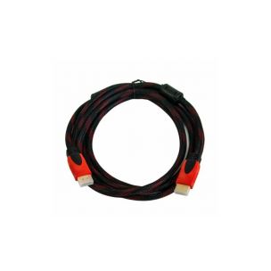 Кабель HDMI - HDMI / V1.4 / 3 метра / Нейлоновый / Черный
