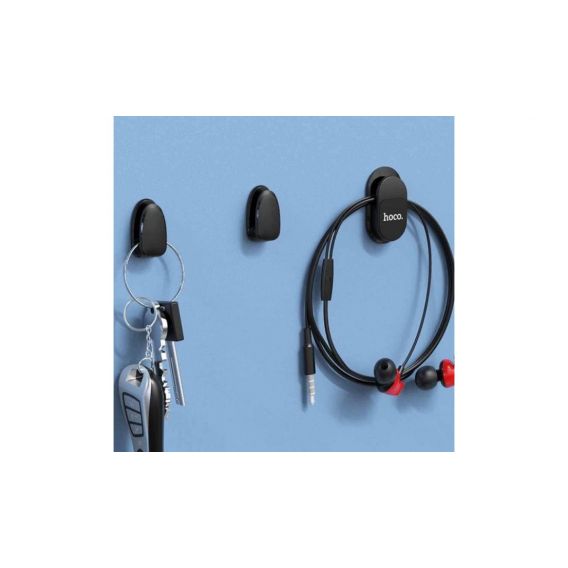 Тримач смартфону універсальний магнітний для дому і автомобіля / Hoco PH19 / Чорний