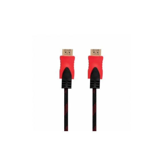 Кабель HDMI to HDMI v1.4 (5 метрів) Нейлоновий з феритовими фільтрами Чорний