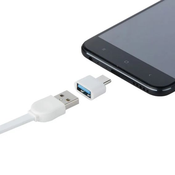 Перехідник USB Type C 3.0 для карти пам'яті OTG, білий