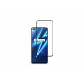 Загартоване захисне скло на смартфон Realme 6 Pro / Чорна рамка Загартоване захисне скло на смартфон Realme 6 Pro / Чорна рамка