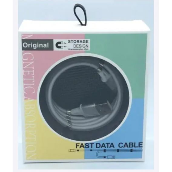 Магнітний кабель Micro USB MagLink для смартфонів / Мікро USB 1 метр / Білий