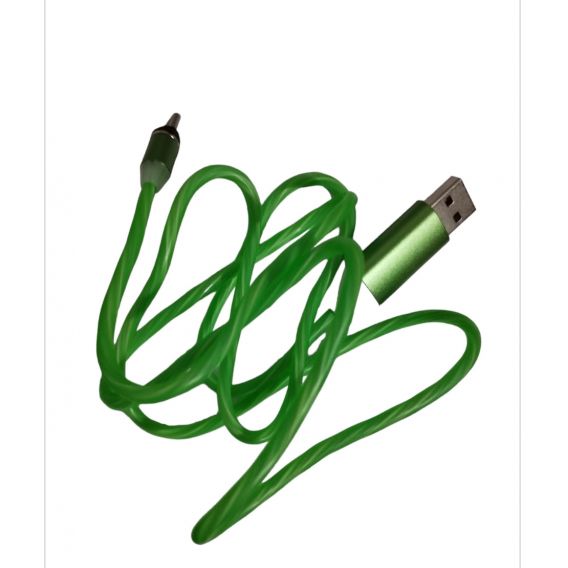 Магнітний кабель/ Type C USB кабель / Кабель 1 метр / USB Data cable / Зелено-салатовий