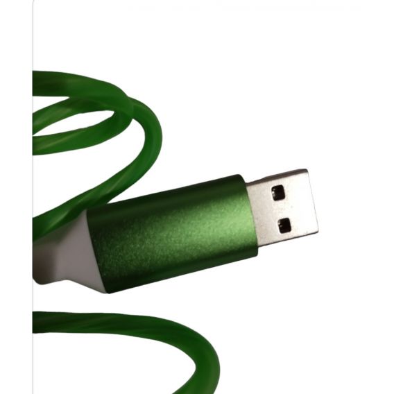 Магнітний кабель/ Type C USB кабель / Кабель 1 метр / USB Data cable / Зелено-салатовий