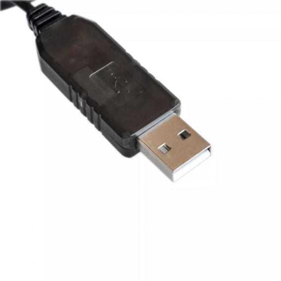 Кабель живлення для роутера USB 5V на 9V (DC 5.5x2.5 мм) 1м, Чорний