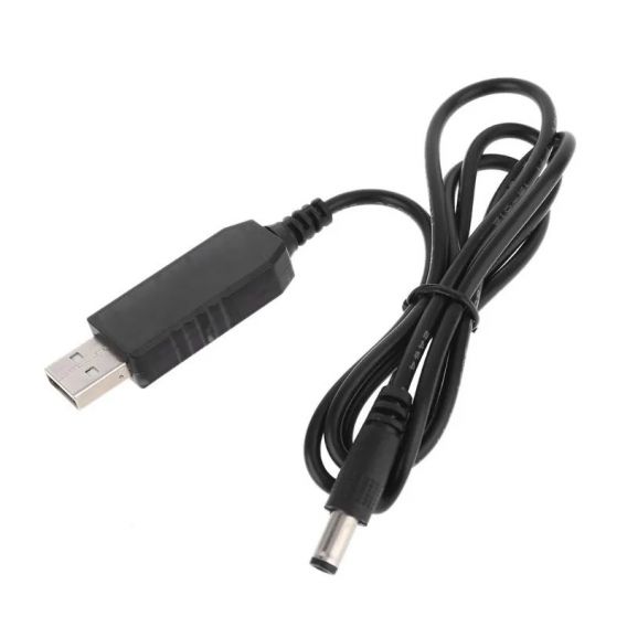 Кабель USB 5V на DC 12V (1м) для роутера від повербанка