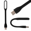 Гнучка USB LED лампа 1.2W (15.5 см), Чорна