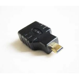 Адаптер Micro HDMI - HDMI для зовнішніх пристроїв, чорний Адаптер Micro HDMI - HDMI для зовнішніх пристроїв, чорний