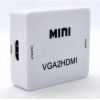 Конвертор для передачі відео і аудіо сигналу / Mini VGA2HDMI / Білий