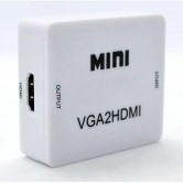 Конвертер для передачи видео и аудио сигнала / Mini VGA2HDMI / HD video Converter / Білий Конвертер для передачи видео и аудио сигнала / Mini VGA2HDMI / HD video Converter / Білий
