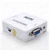 Конвертор для передачі відео і аудіо сигналу / Mini VGA2HDMI / Білий