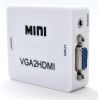 Конвертор для передачі відео і аудіо сигналу / Mini VGA2HDMI / Білий