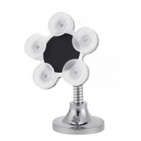 Тримач з вакуумними присосками Magic sucker / Срібний