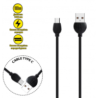 Кабель AWEI CL-62 / Type C / 2.5 ампер / 1 метр / Чорний