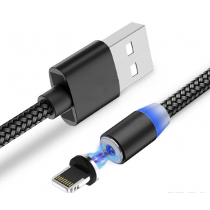 Магнітний кабель X-Cable Lightning 360° (1м) Чорний