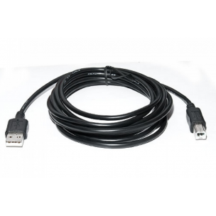 Кабель для принтера та сканера USB 2.0 AM-BM (3 метри) Чорний Кабель для принтера та сканера USB 2.0 AM-BM (3 метри) Чорний