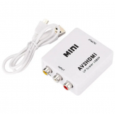Конвертер AV RCA (Тюльпан) в HDMI 1080p з живленням (Білий) Конвертер AV RCA (Тюльпан) в HDMI 1080p з живленням (Білий)
