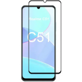 Загартоване захисне скло на Realme C51 з Чорною рамкою Загартоване захисне скло на Realme C51 з Чорною рамкою